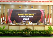 Polda Sultra Gelar Press Release Akhir Tahun 2024, Ungkap Capaian dan Tantangan Tugas