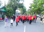 Penuh Kebersamaan, Polres Gelar Olahraga Bersama Dan Jalan Santai Meriahkan Hari Bhayangkara ke 79