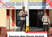 Kapolres Nias Pimpin Sertijab Para Kabag dan Kapolsek