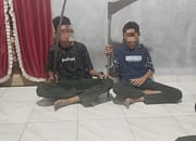 Polsek Kota Kisaran Amankan Dua Anggota Geng Motor di Desa Meranti, Bawa Sajam Saat Hendak Tawuran