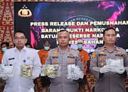 Polres Asahan Ungkap Jaringan Narkotika Internasional, 6 Tersangka dan Puluhan Kilogram Sabu Diamankan