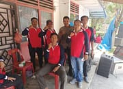 Bhabinkamtibmas Polsek Air Batu Menghadiri Perayaan 17 Agustus bersama masyarakat dan berikan Edukasi Berita Hoax