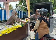 POLRES ASAHAN GELAR GERAKAN PASAR MURAH BERAS BULOG SEBANYAK 12 TON DI 6 TITIK LOKASI