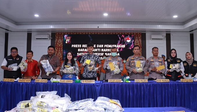 Polres Asahan Gagalkan Peredaran 8,6 Kg Sabu, Ribuan Jiwa Terselamatkan