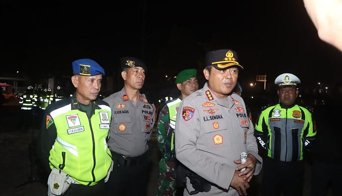 Polri–TNI dan Pemda Gelar Patroli Skala Besar di Kendari Jaga Kamtibmas