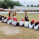 Bhabinkamtibmas Polsek Air Joman Polres Asahan Melatih Anak-Anak Paskibra dan Berikan Himbauan tentang Narkoba dan Geng Motor