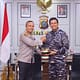 Kapolres Asahan Terima Kunjungan Silaturahmi dari Danlanal Tanjung Balai Asahan